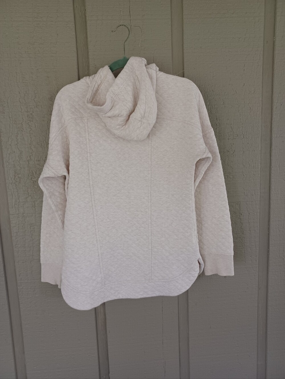 Patagonia Organic Cotton Blend Quilt Hoody Size M Women Outdoor Full Zip Pockets - Picture 2 of 16